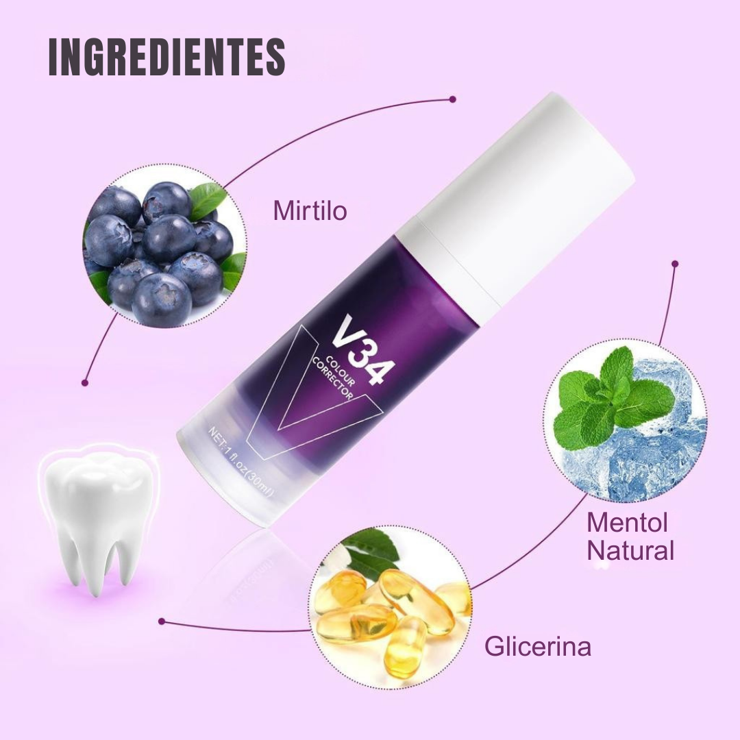 Clareador Dentário Smile Pro V34 💜